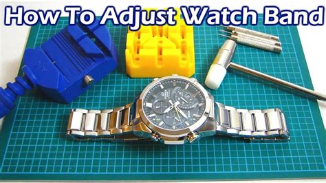 how to adjust watch band links